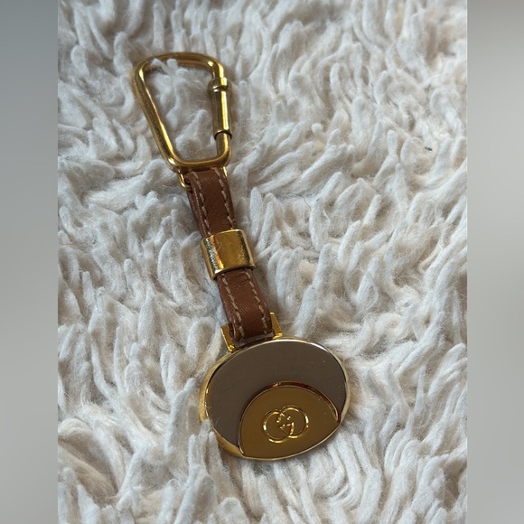 VintageGucci key chain bag charm key ring interlocking - Picture 1 of 15